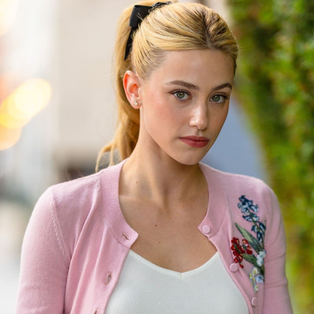 Forget the Lab Coat—Lili Reinhart's 'The Love Hypothesis' Era Begins With a Rom-Com-Worthy Cardigan
