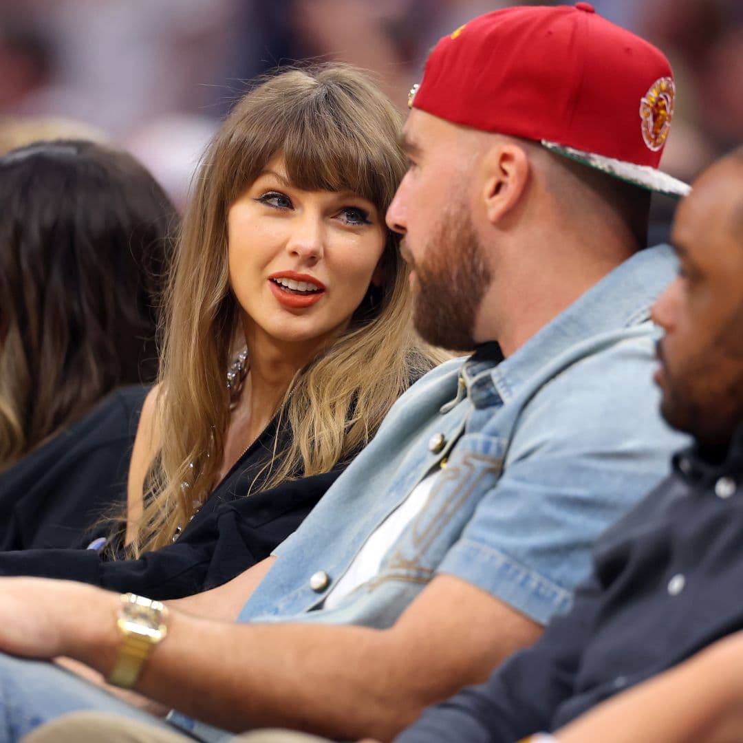  Taylor Swift and Travis Kelce Score Hers-and-His Denim for Game 3 in the Cavaliers vs. Knicks NBA Eastern Conference Finals 