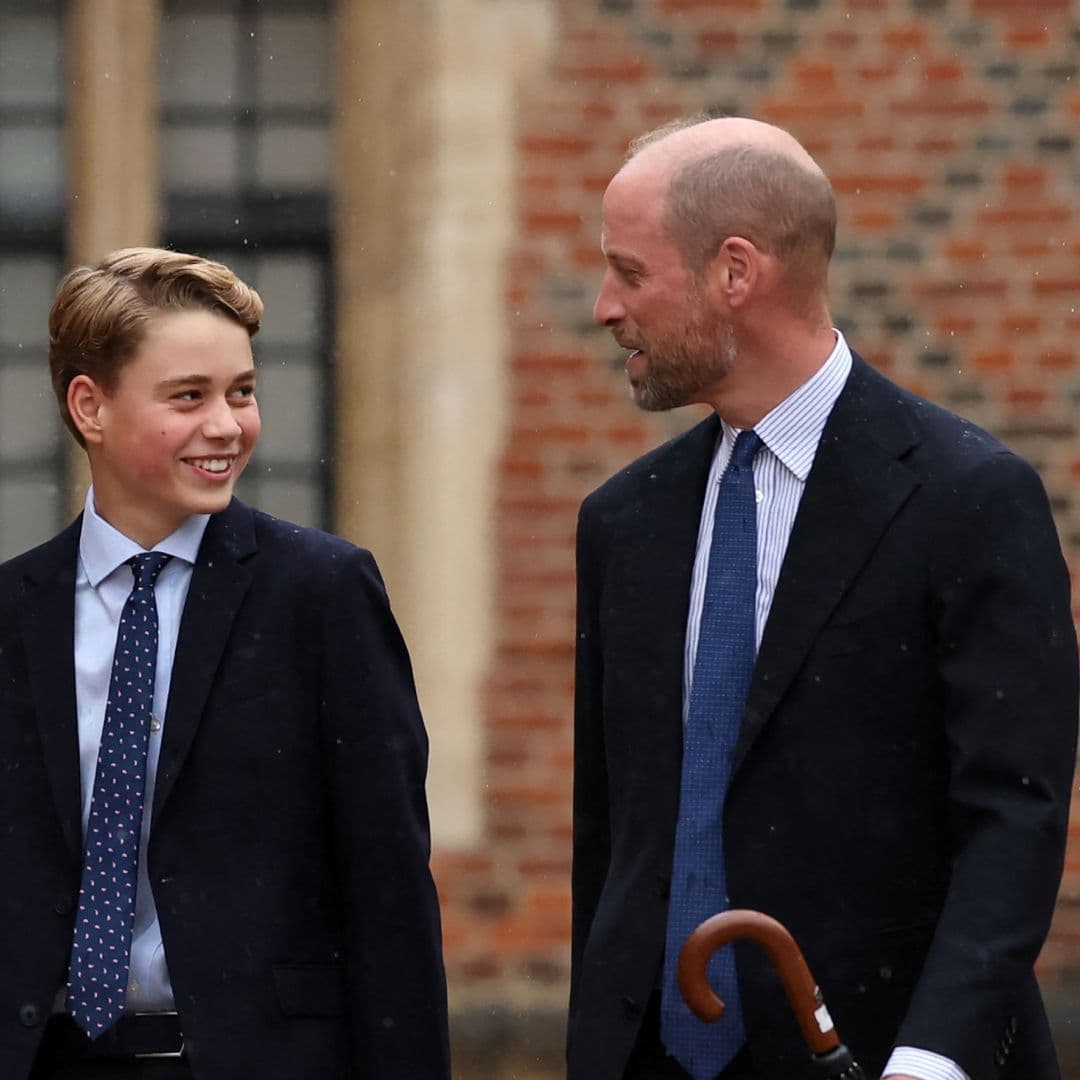 Prince George Laughs at Prince William's Embarrassing Dad Mishap During Eton College Dropoff