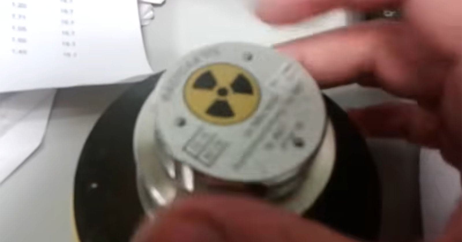 This is What Radiation Looks Like to an Old Phone Camera