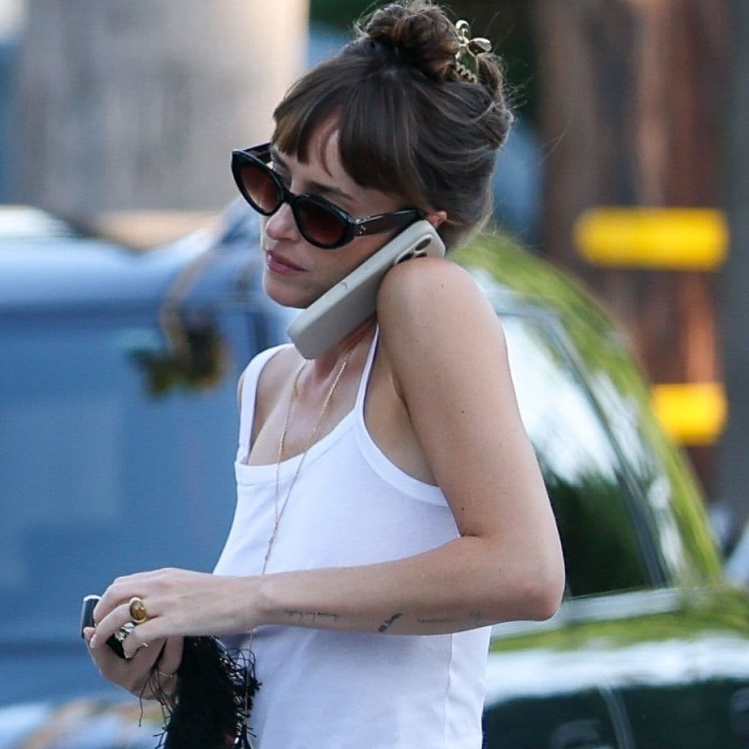 Dakota Johnson Elevated Her Tank Top-and-Jeans Uniform With Summer's Biggest Ballet Flat Trend