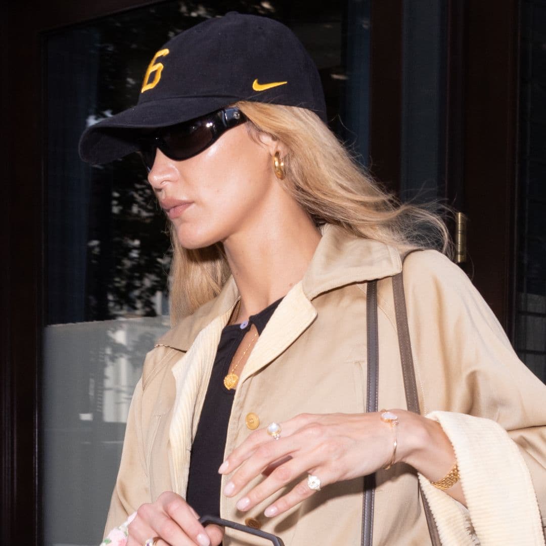 Bella Hadid Pairs a New Saint Laurent Bag With Surprisingly Affordable Ballet Sneakers