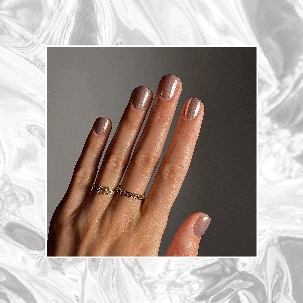 When in Doubt, Go Chrome—16 Chic Takes That Always Spark Manicure Envy