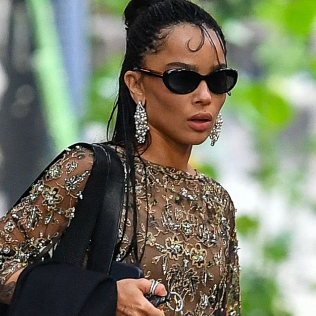 Forget Harry—Zoë Kravitz Brought The Row's Latest It Bag as Her Plus-One to Taylor Swift's Wedding