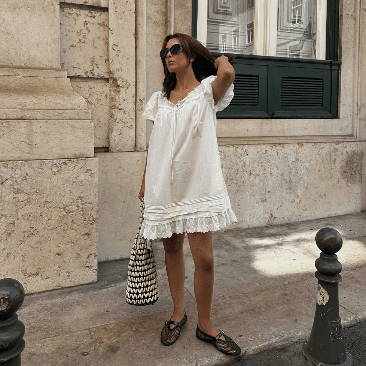 Not Sandals—Every Chic Dresser is Wearing This French Summer Shoe Trend With Dresses and Skirts