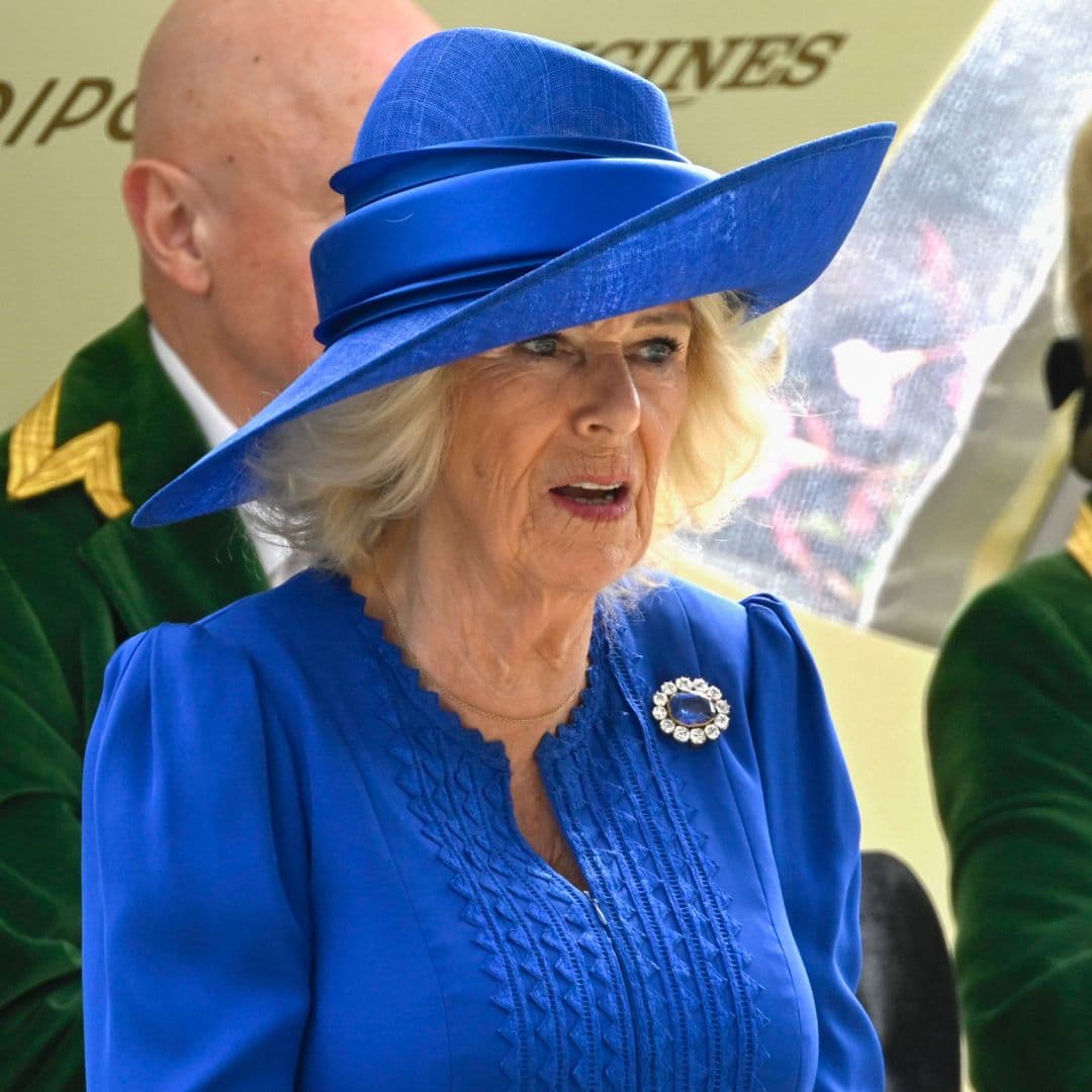 Queen Camilla Was Captured Fumbling With One Item Queen Elizabeth Never Carried in Relatable Royal Ascot Moment