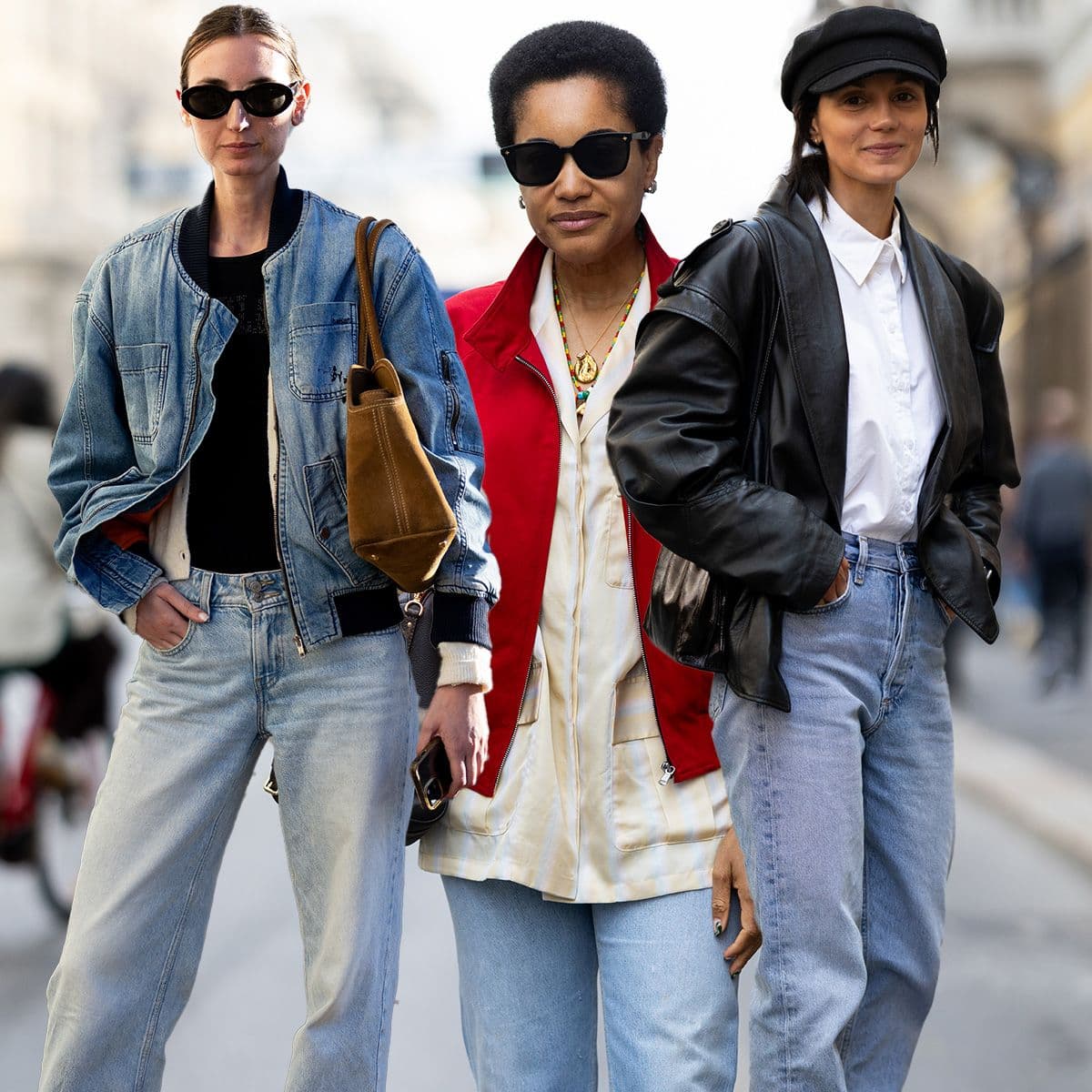 *Not* Sandals—the Anti-Spring Shoe Trend Every Chic Dresser in Milan Is Wearing With Light-Wash Jeans