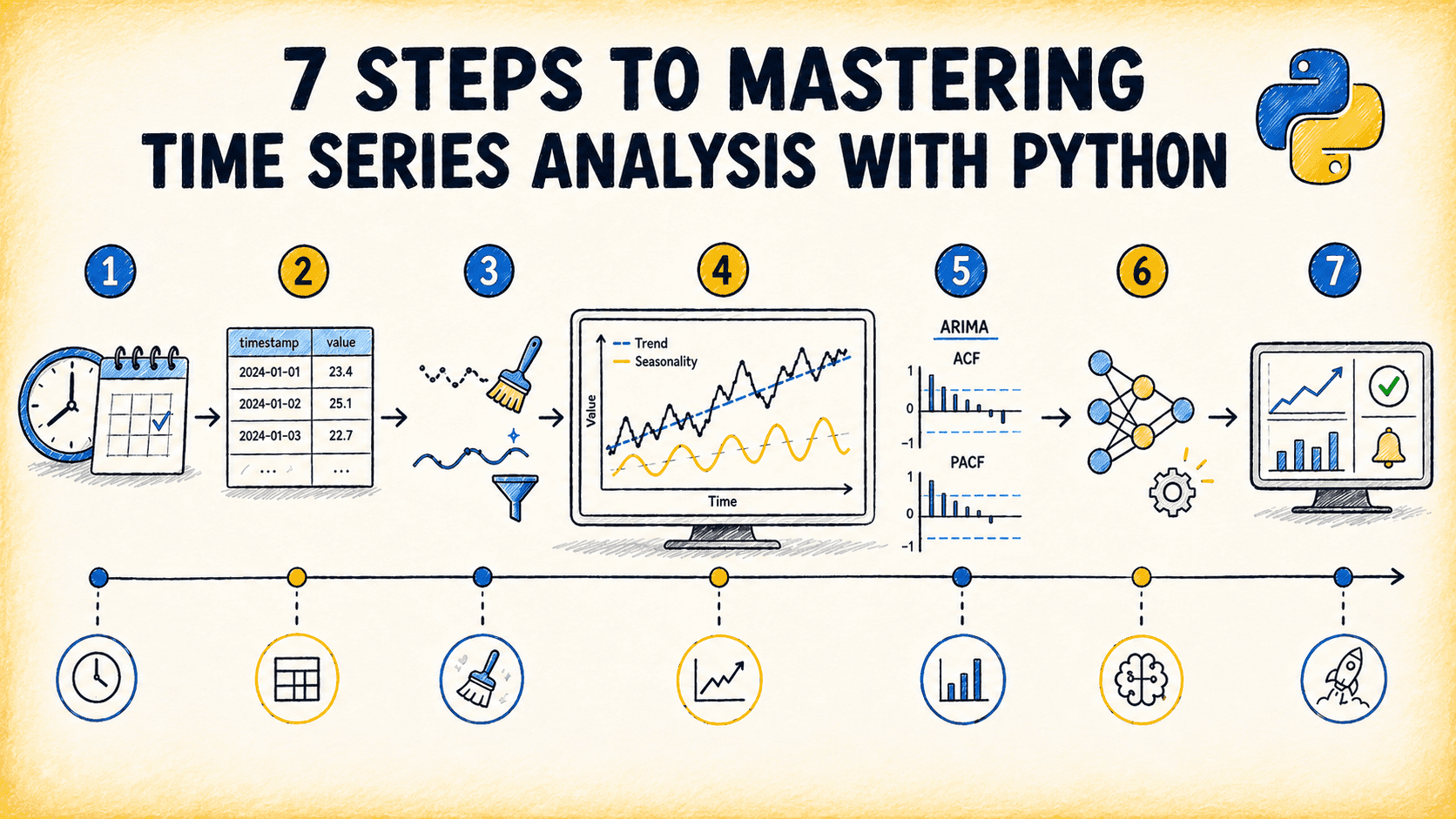 7 Steps to Mastering Time Series Analysis with Python