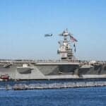 U.S. Navy To Test USS Gerald R. Ford As Floating Nuclear Power Plant At Naval Station Norfolk