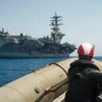 U.S Navy’s Oldest Carrier USS Nimitz Arrives At Naval Station, Mayport, After Final Overseas Deployment