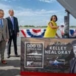 U.S Navy Christens Arleigh-Burke Class Destroyer USS George M. Neal After Korean War Veteran
