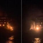 Video: Bulk Carrier Catches Fire After Russian Drone Strike, All 16 Crew Rescued