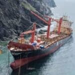 Salvors Pull MSC Baltic III Wreck Closer To Shore After Being Grounded Since February 2025